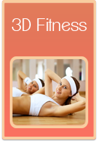 Frau trainieren - 3D Fitness